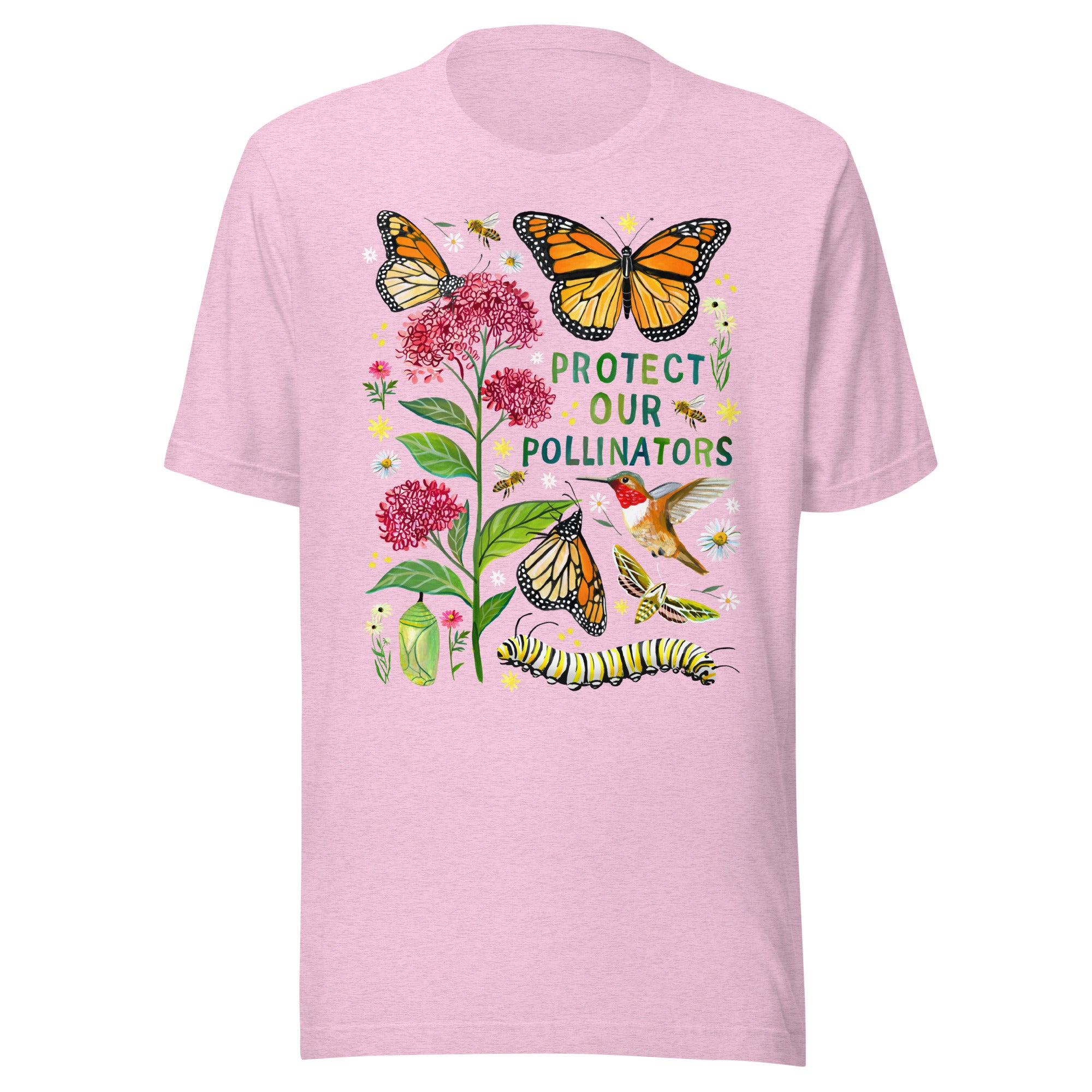 Save Our Pollinators Unisex t-shirt Heather Prism Lilac