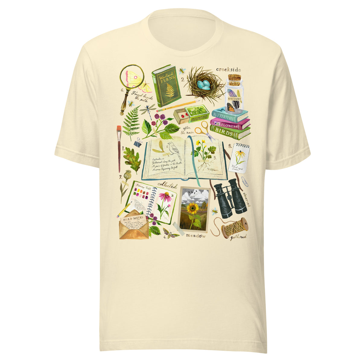 Dear Edith Botanist Tee Shirt Natural