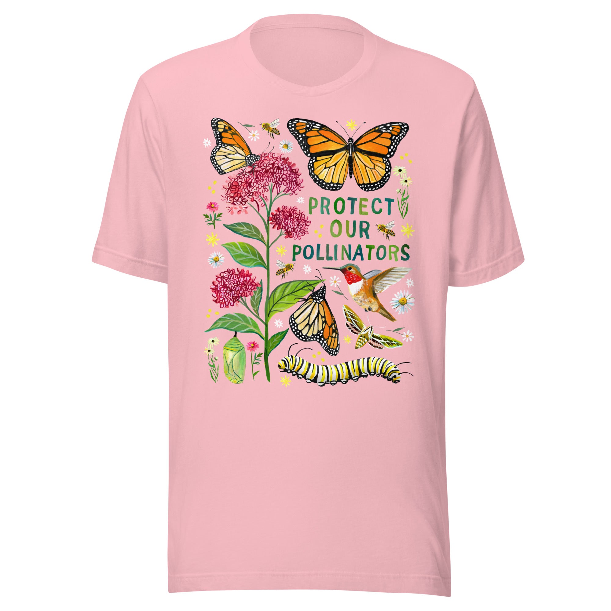 Save Our Pollinators Unisex t-shirt Pink