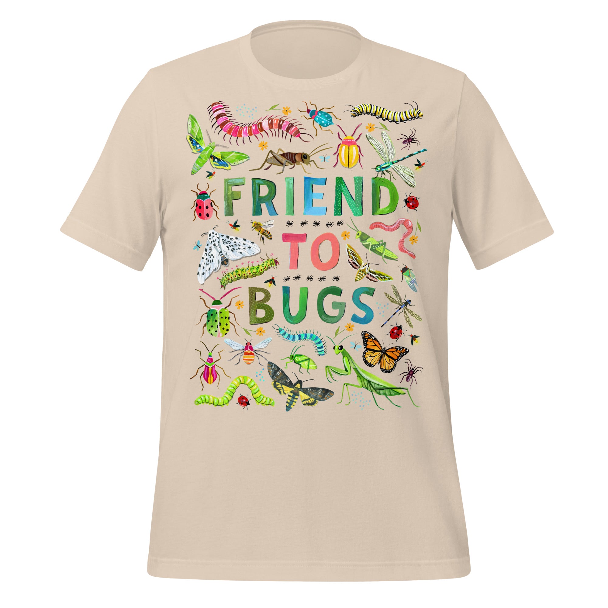 Friend To Bugs Unisex t-shirt Soft Cream