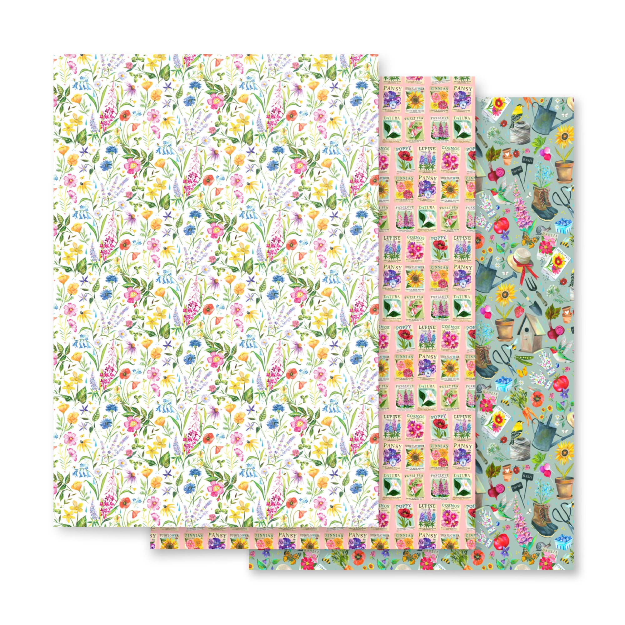 Garden Gift Wrap Sheets