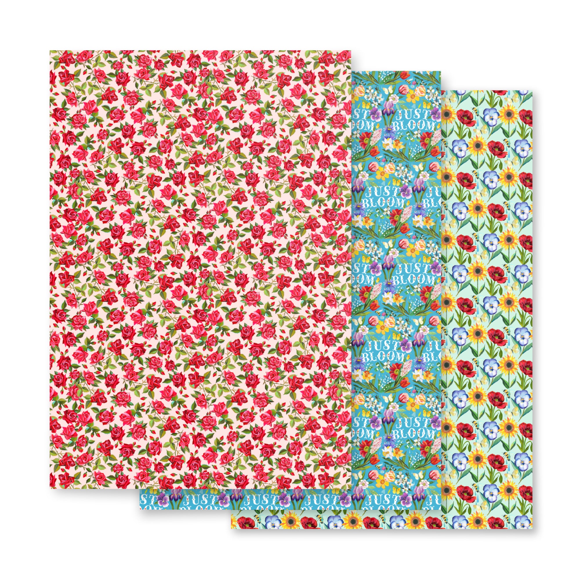 Gift Wrap Sheets: Rose, Just Bloom, Florals Default Title