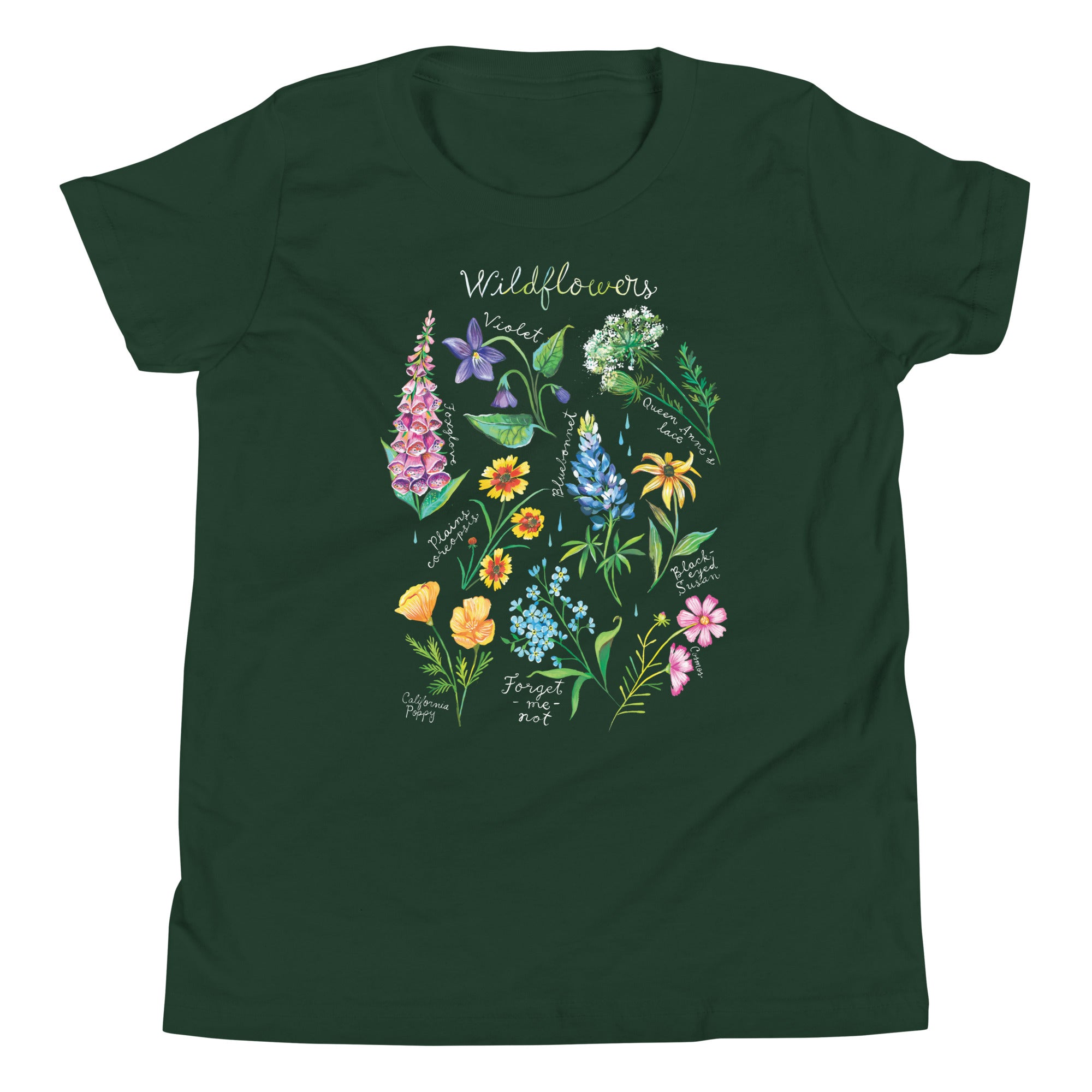 Wildflowers Youth T-Shirt Forest