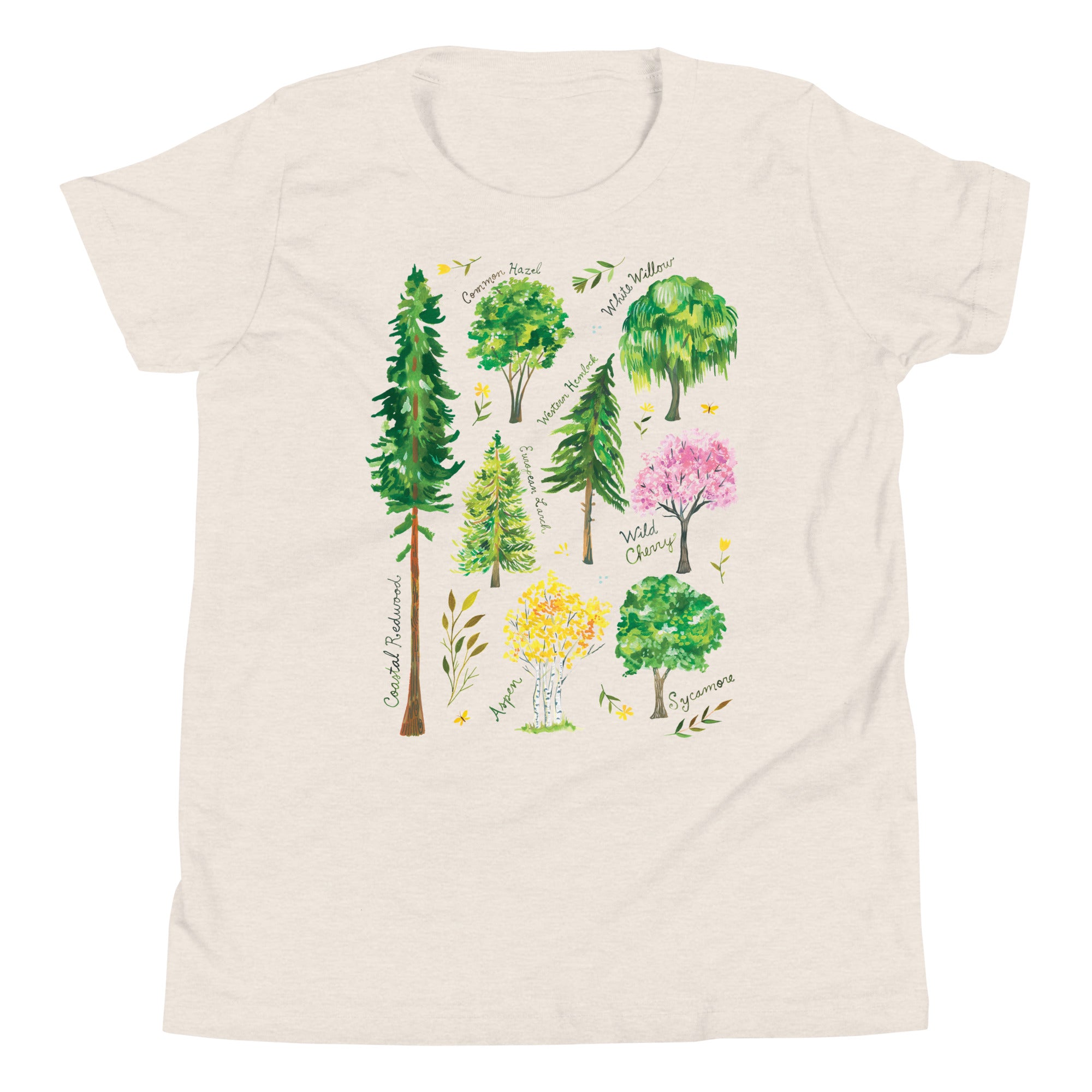 Tree Chart Youth T-Shirt Heather Dust